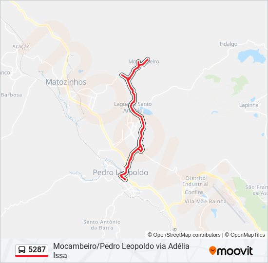 5287 bus Line Map