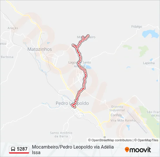 5287 Bus Line Map
