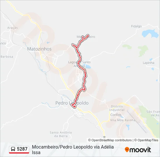 5287 Bus Line Map