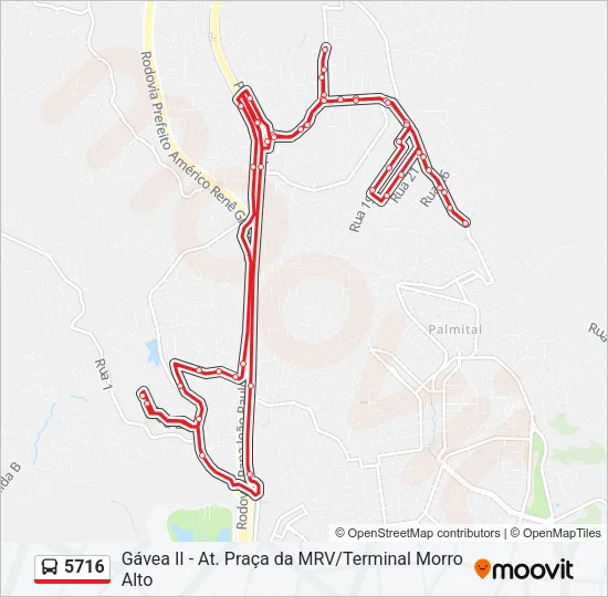 5716 Bus Line Map