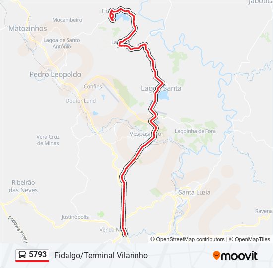 5793 bus Line Map