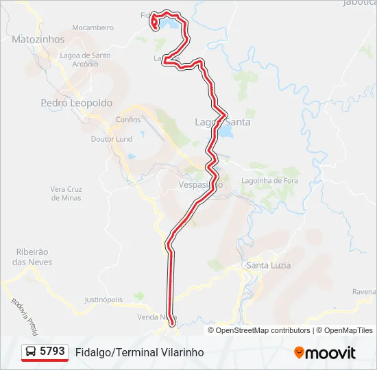 5793 Bus Line Map