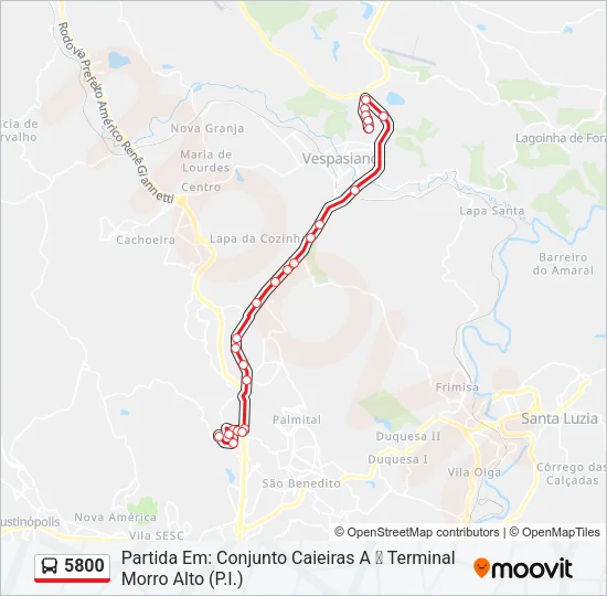 5800 Bus Line Map