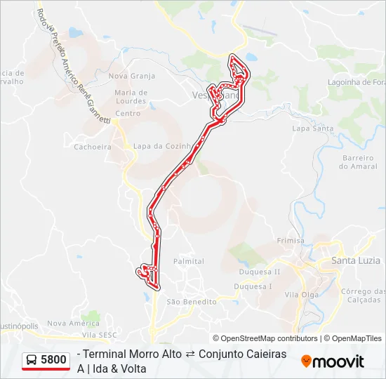 5800 Bus Line Map