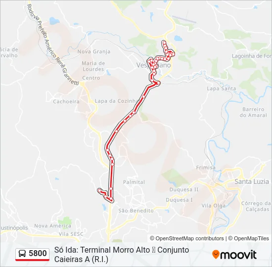 5800 Bus Line Map
