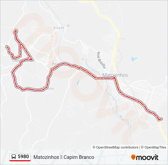 5980 Bus Line Map