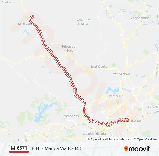 6571 Bus Line Map