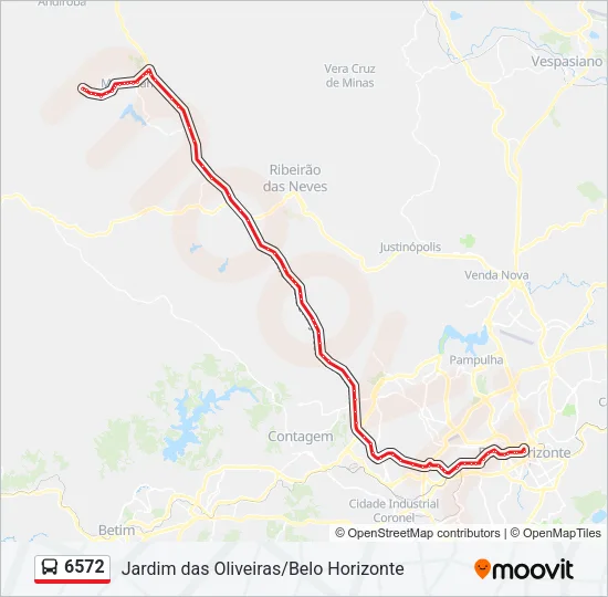 6572 Bus Line Map