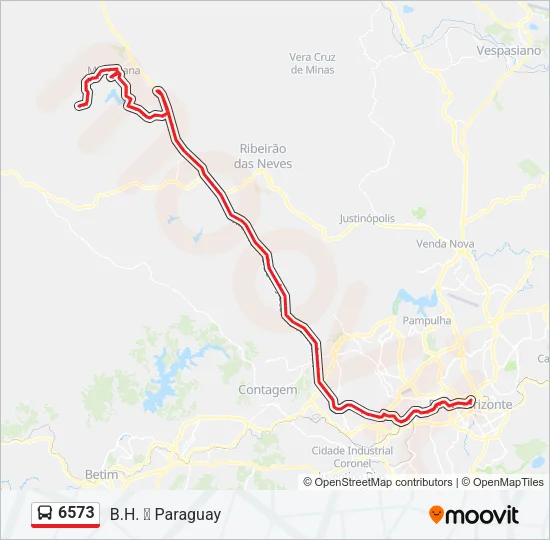 6573 Bus Line Map