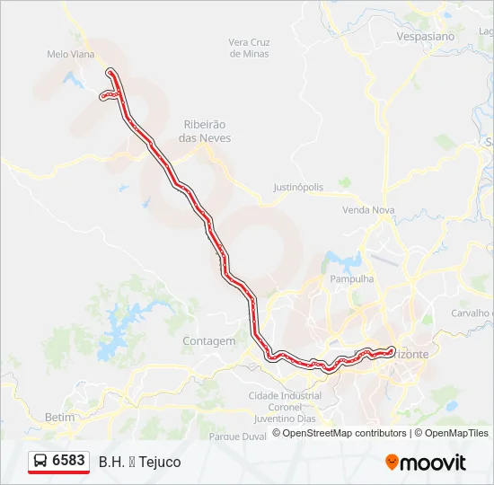 6583 Bus Line Map