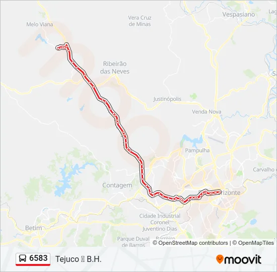 6583 Bus Line Map
