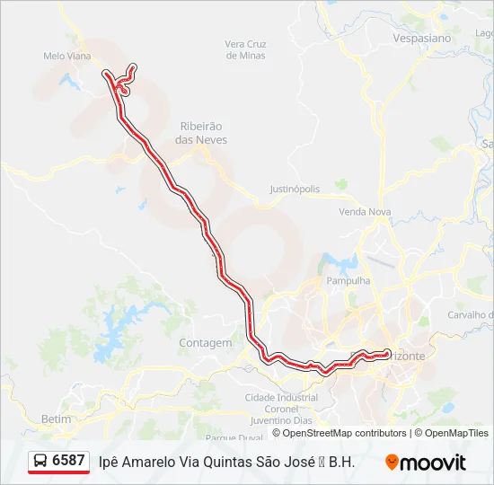 6587 Bus Line Map