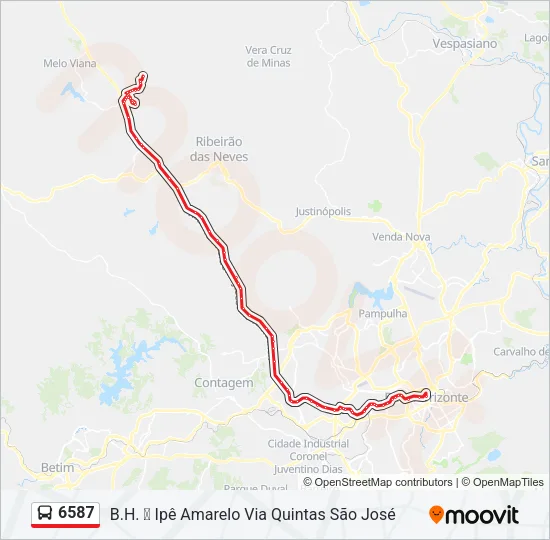 6587 Bus Line Map