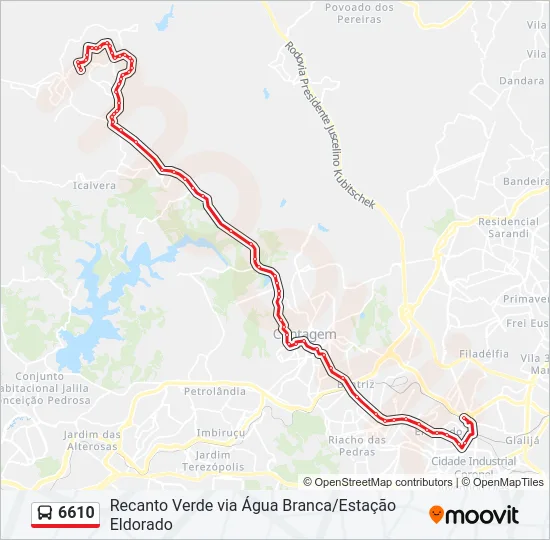 6610 Bus Line Map