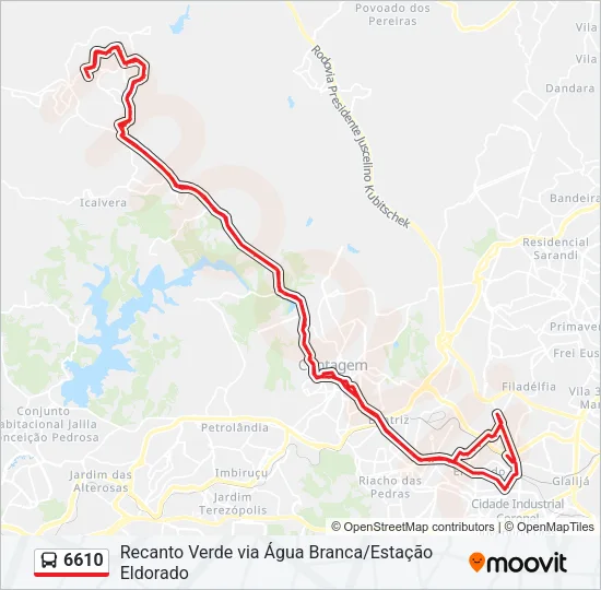 6610 Bus Line Map