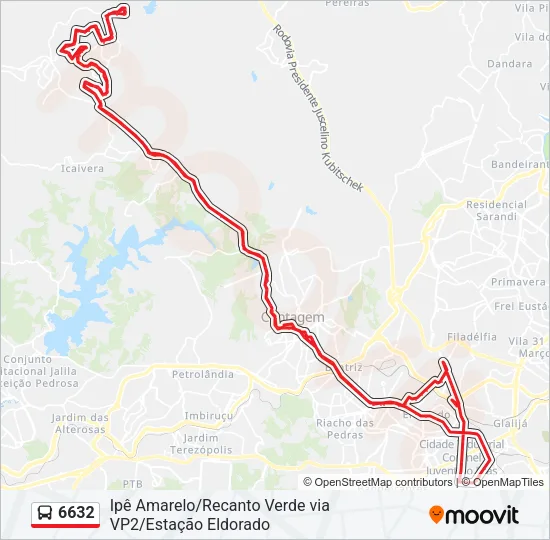 6632 Bus Line Map