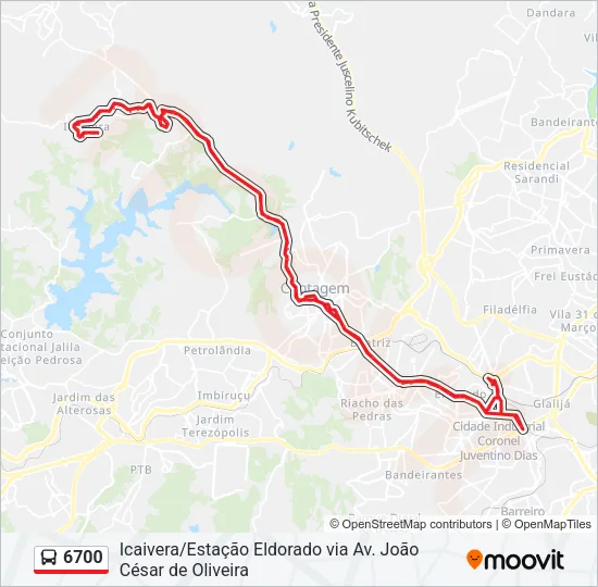 6700 Bus Line Map