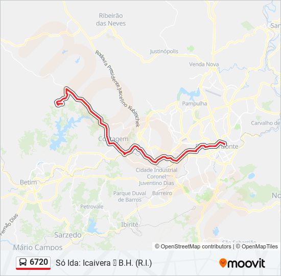 6720 bus Line Map