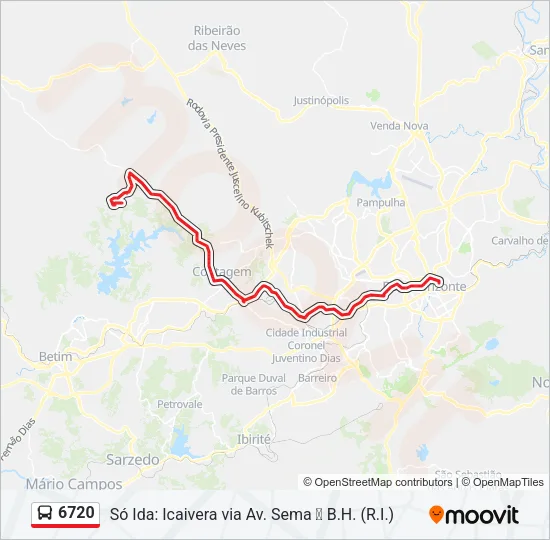 6720 Bus Line Map