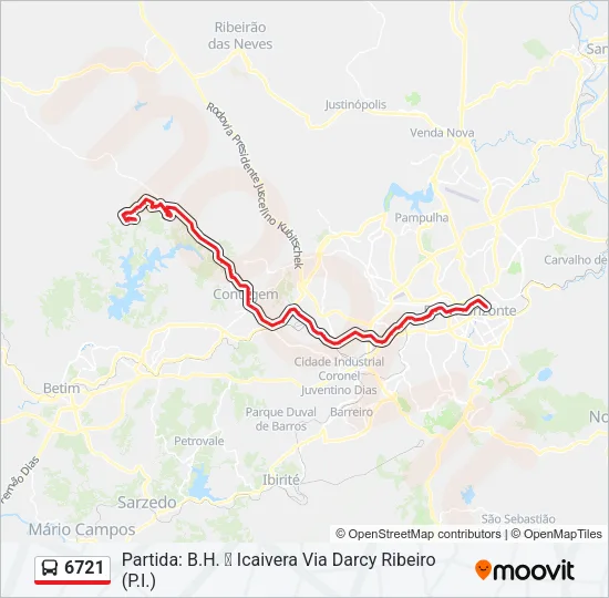 6721 Bus Line Map