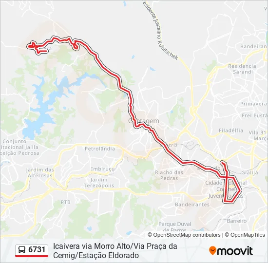 6731 Bus Line Map