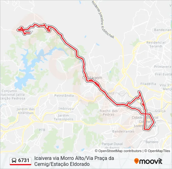 6731 Bus Line Map