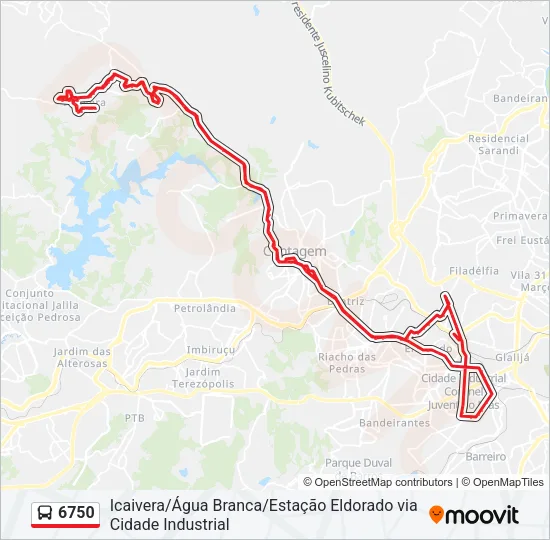 6750 Bus Line Map