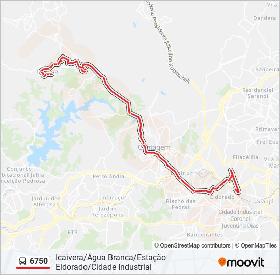 6750 bus Line Map