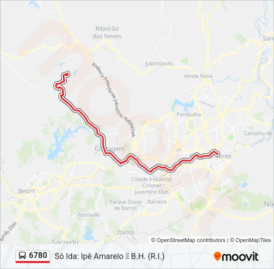 6780 Bus Line Map