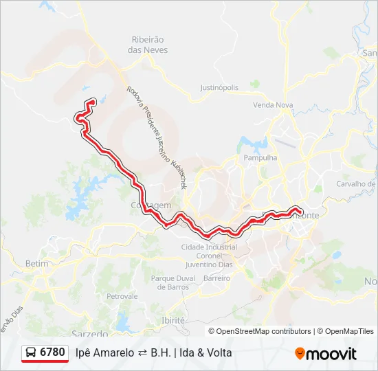 6780 Bus Line Map