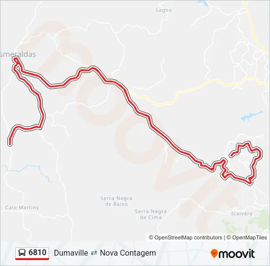 6810 Bus Line Map