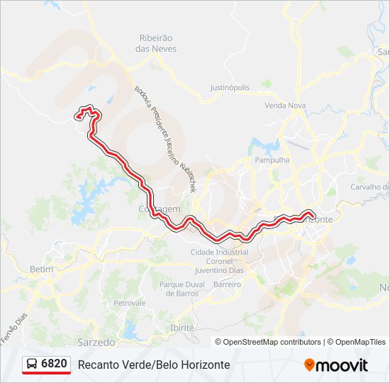 6820 bus Line Map