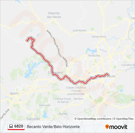 6820 Bus Line Map