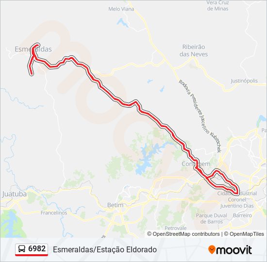 6982 bus Line Map