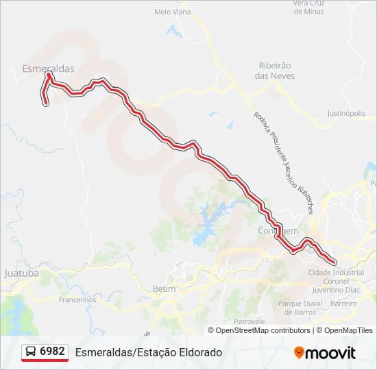 6982 Bus Line Map