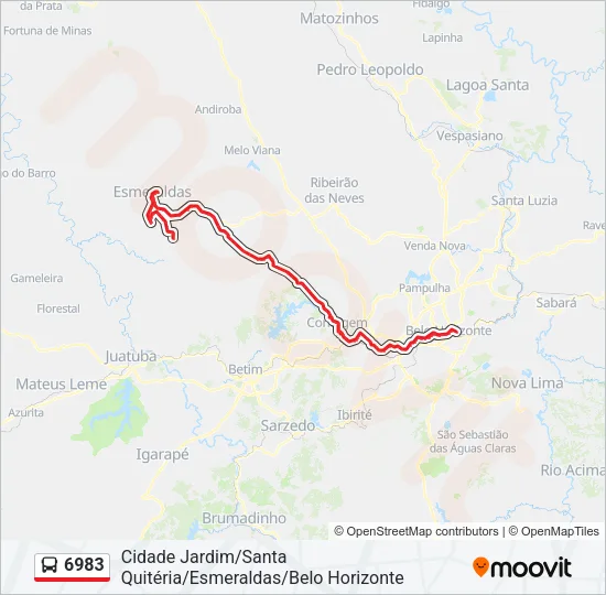 6983 Bus Line Map