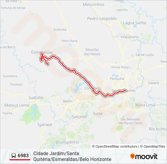 6983 Bus Line Map