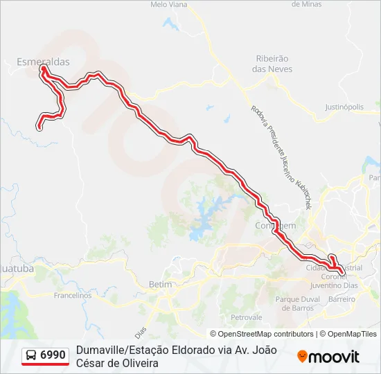 6990 Bus Line Map