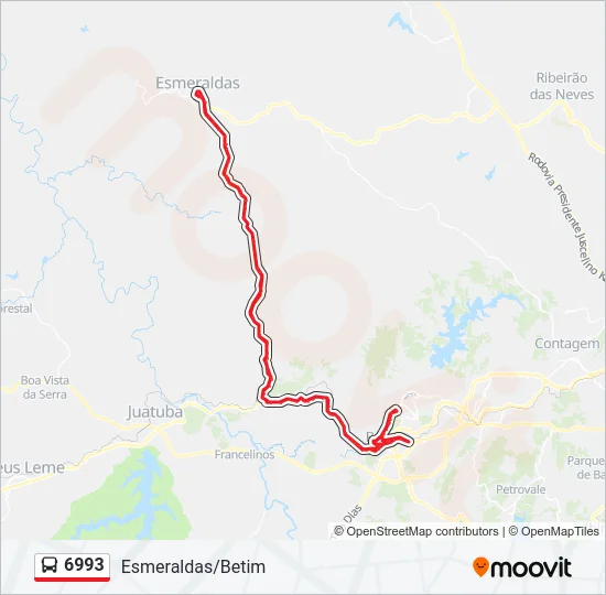 6993 Bus Line Map