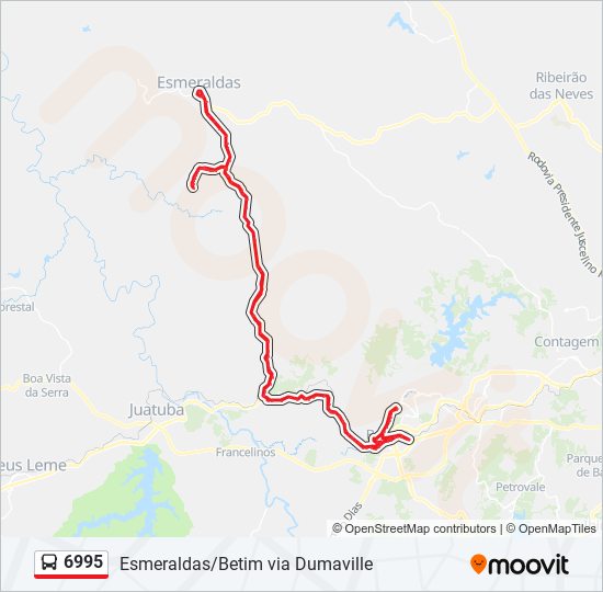 6995 bus Line Map