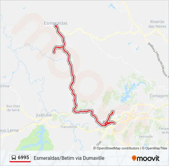 6995 Bus Line Map