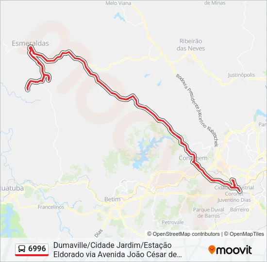 6996 Bus Line Map