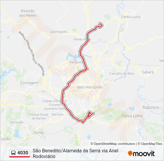 4030 Bus Line Map