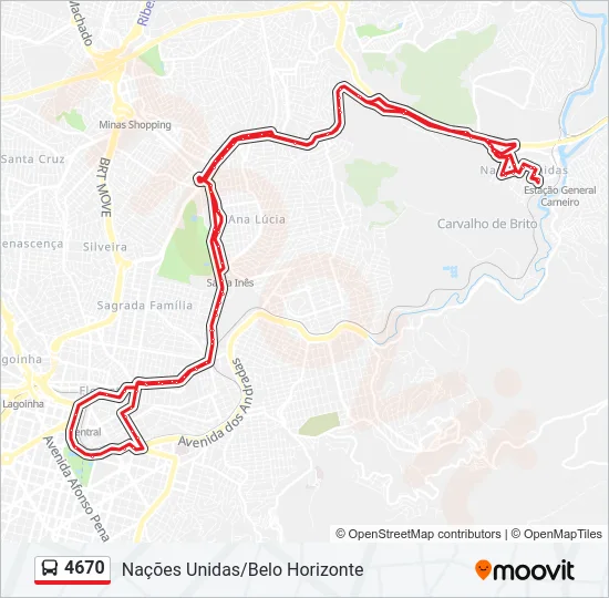 4670 Bus Line Map