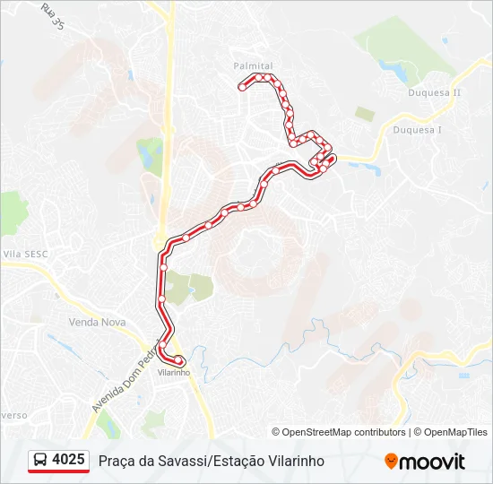 4025 Bus Line Map