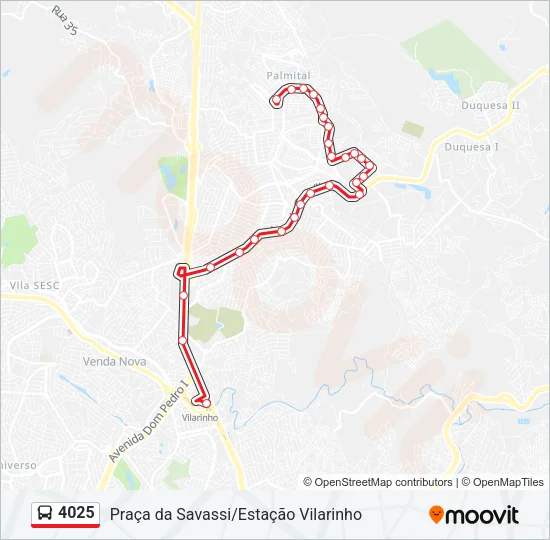 4025 Bus Line Map