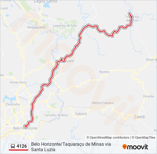 4126 bus Line Map