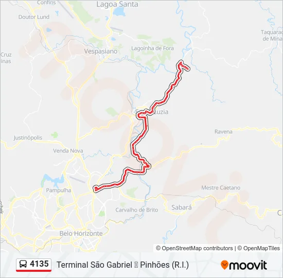 4135 Bus Line Map