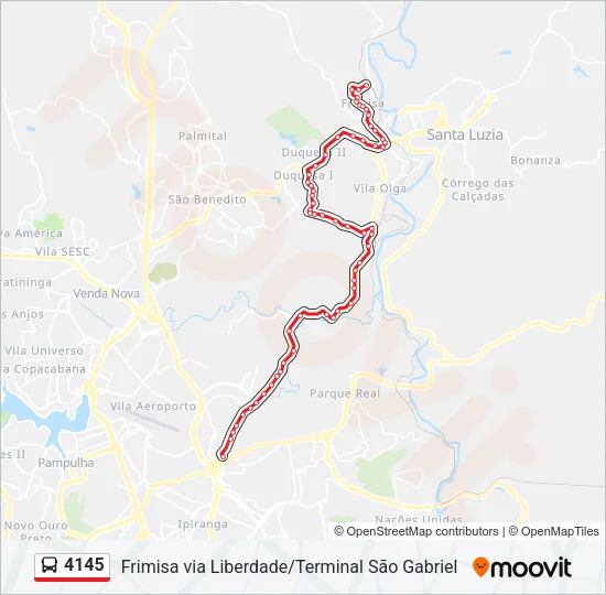 4145 Bus Line Map