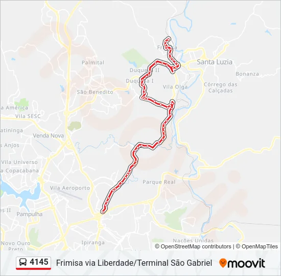 4145 Bus Line Map